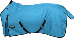 Tough1 Basics 1200D Pony 300 Fill Turnout Horse Blanket, Turquoise, 63-in