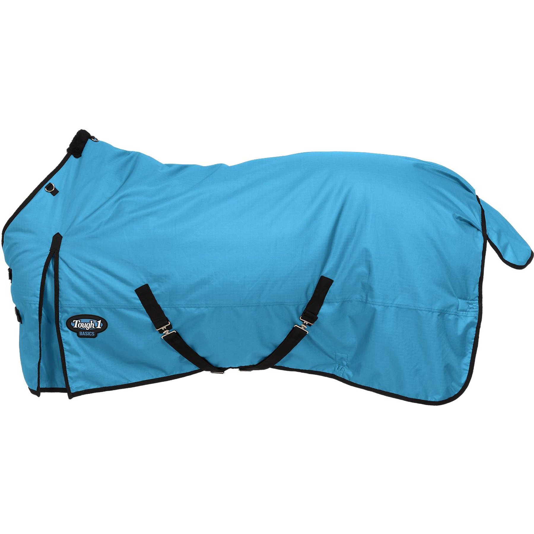 Tough1 Basics 1200D Pony 300 Fill Turnout Horse Blanket, Turquoise, 57-in