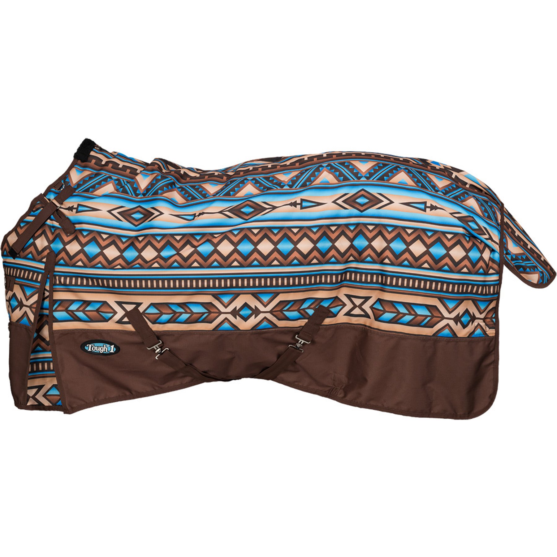 Tough1 1200D Painted Canyon Turnout Horse Blanket with Snuggit, Brown Painted Canyon, 72-in