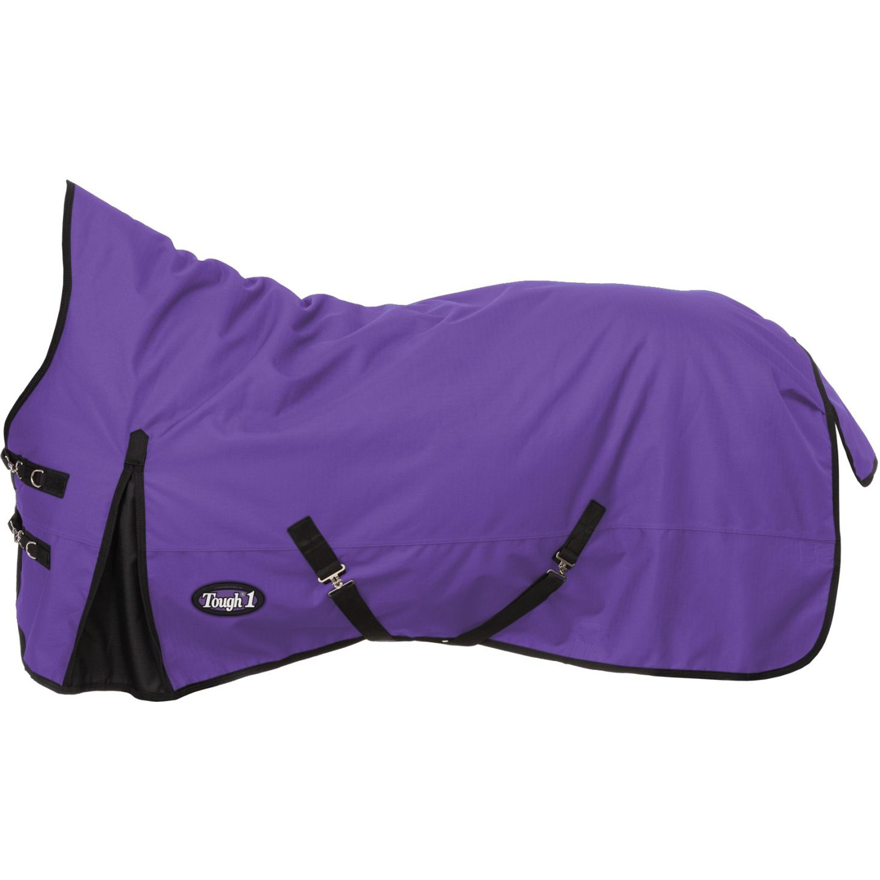 Tough1 1200D High Neck Turnout Horse Blanket, Purple, 69-in