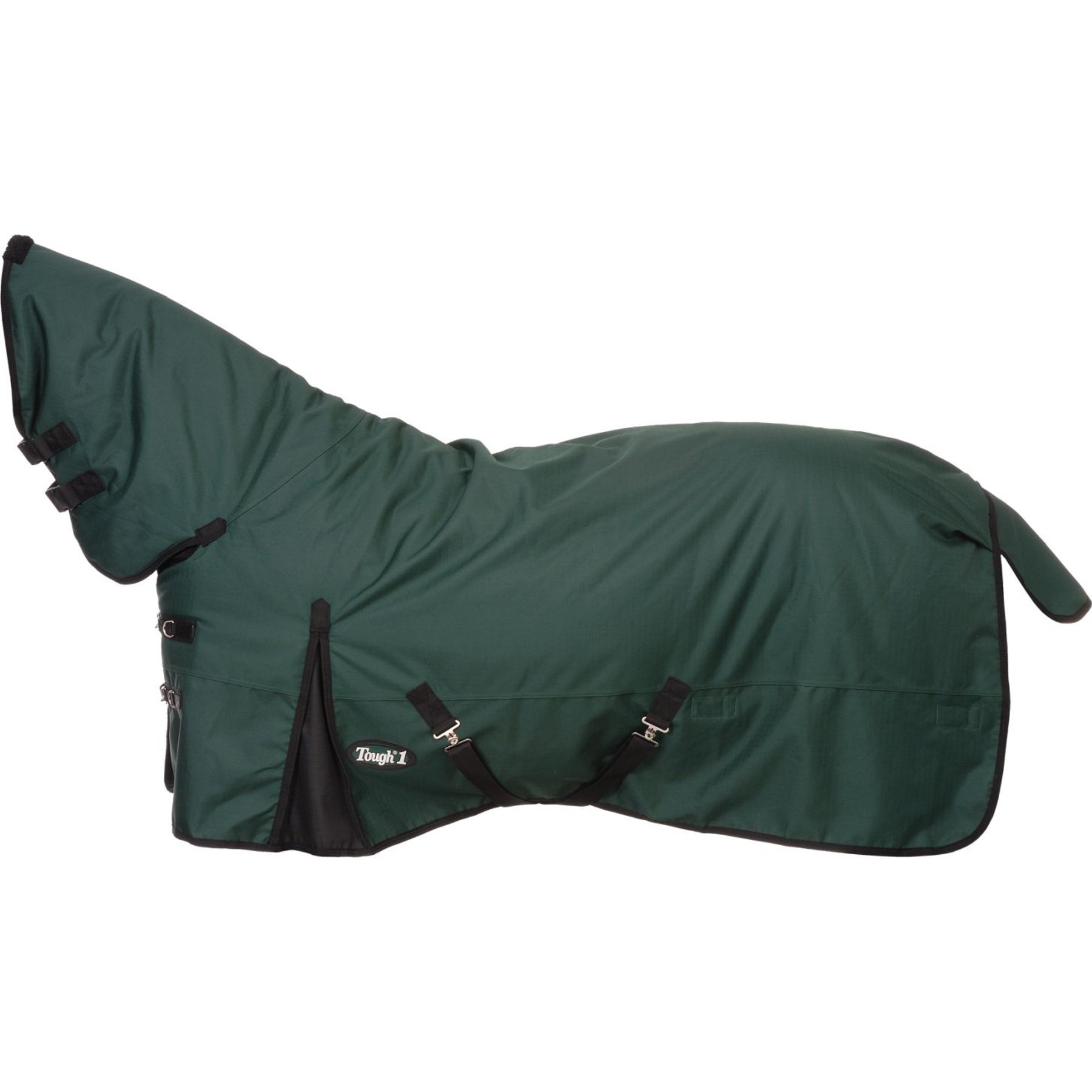 Tough1 1200D Full Neck Turnout Horse Blanket, Hunter Green, 84-in