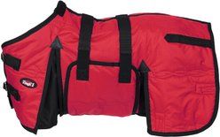 Tough1 600D Miniature Stable Horse Blanket with Belly Wrap, Red, 39-in slide 1 of 2