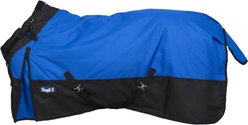 Tough1 1200D Pony Turnout 300 Fill Horse Blanket with Snuggit, Royal Blue, 66-in