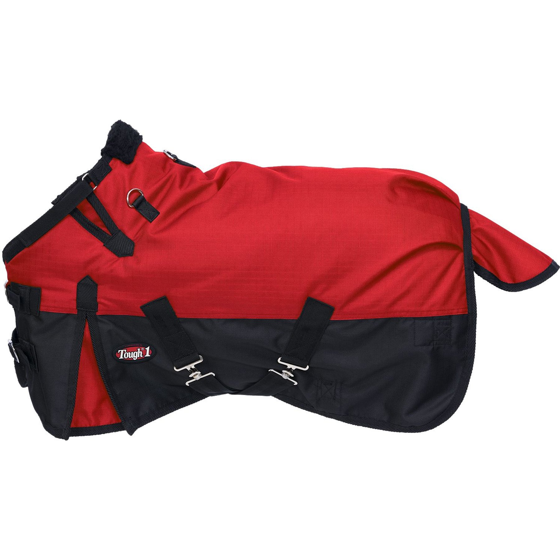 Tough1 1200D Mini Turnout Horse Blanket with Snuggit, Red, 51-in