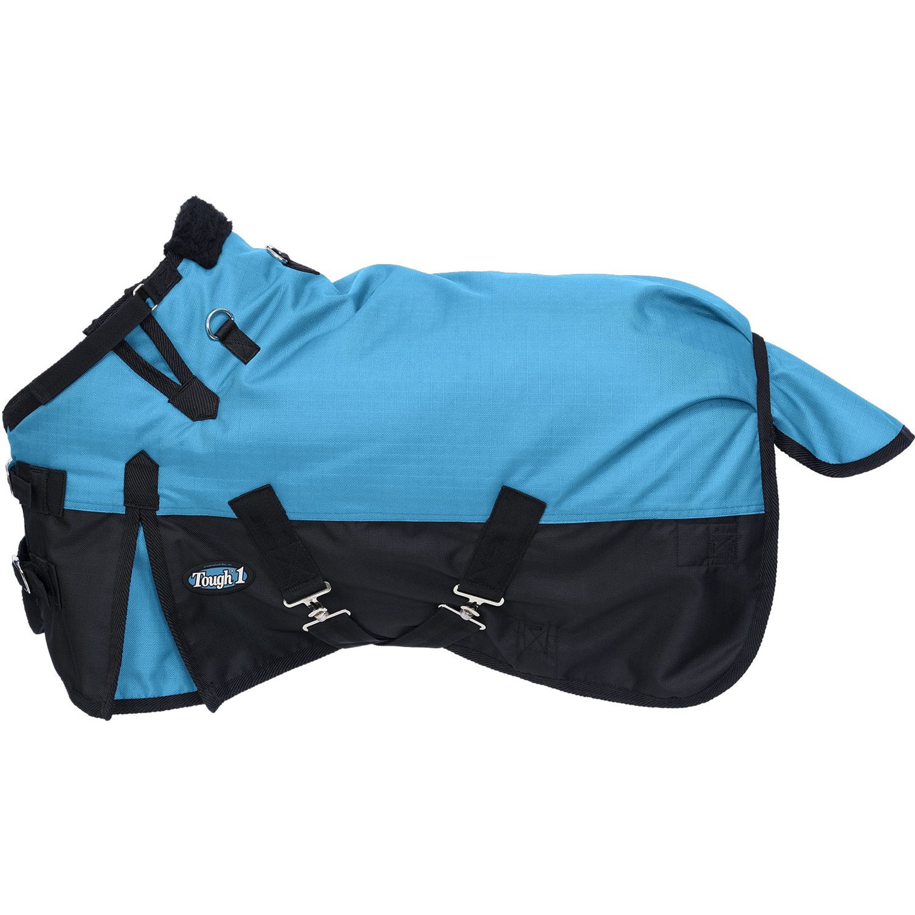 Tough1 1200D Mini Turnout Horse Blanket with Snuggit, Turquoise, 51-in