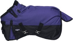 Tough1 1200D Mini Turnout Horse Blanket with Snuggit, Purple, 36-in