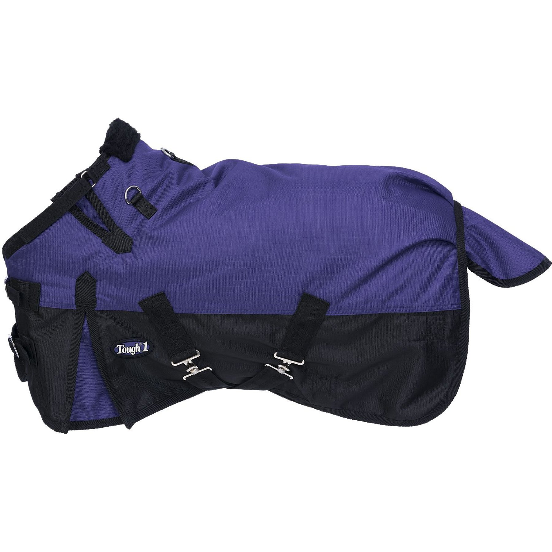 Tough1 1200D Mini Turnout Horse Blanket with Snuggit, Purple, 42-in