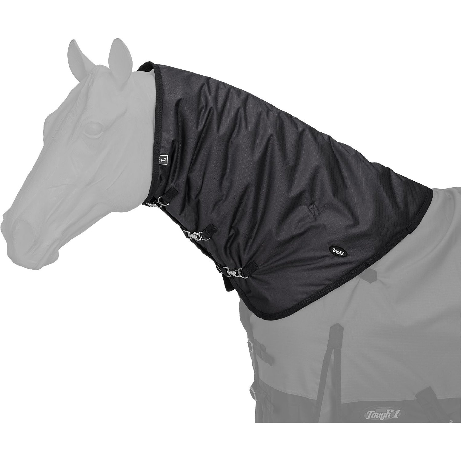 Tough1 600D Turnout Horse Neck Cover, Black, Large