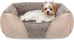 Invenho Washable Dog Bed with Anti-Slip Bottom, Beige, Small