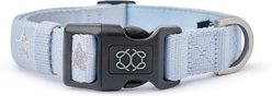 DOGISTRY City Dog Collar, Rockstar Hudson, Large: 16 to 25-in neck, 1-in wide, Adjustable, Clip Handle
