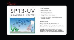 Aquatop Internal Adjustable Flow Rate UV-Sterilizer Submersible Filter, Black, 125-gal slide 2 of 8