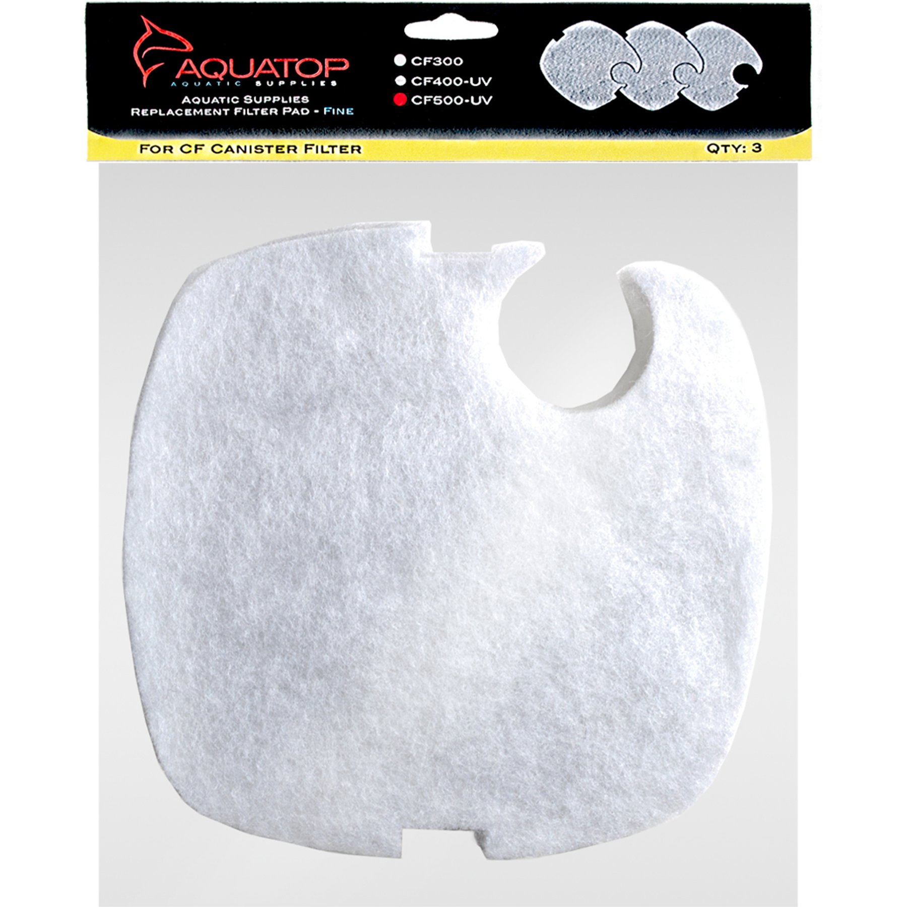 Aquatop CF-500MKII Replacement Filter Pads, White, 3 count