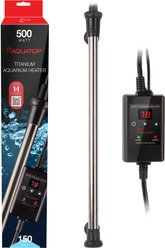 Aquatop Titanium Heater with Controller, Black, 500-watt