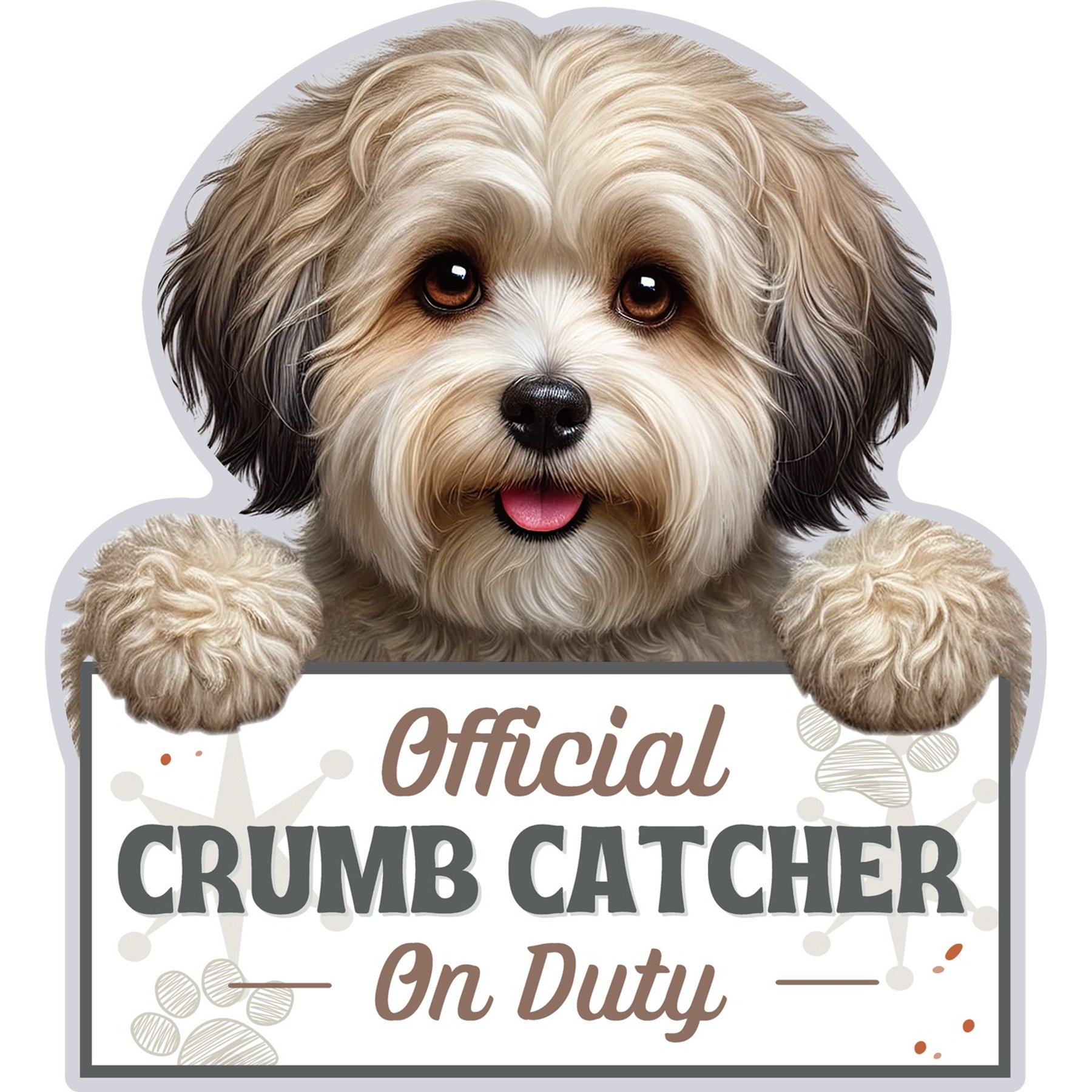 E&S PETS Official Crumb Catcher on Duty Havanese Funny Magnetic Chip Clip