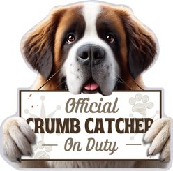 E&S PETS Official Crumb Catcher on Duty St. Bernard Funny Magnetic Chip Clip