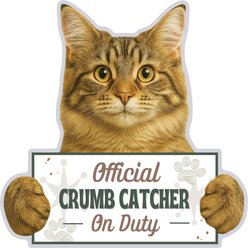 E&S PETS Official Crumb Catcher on Duty Maine Coon Funny Magnetic Chip Clip