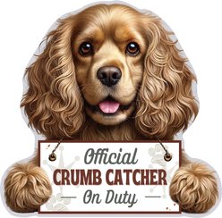 E&S PETS Official Crumb Catcher on Duty Cocker Spaniel Funny Magnetic Chip Clip
