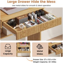 Saudism 63-in Tall Dog & Cat Storage Cabinet with Charging Station, Brown slide 2 of 7