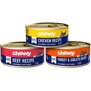 Chewy Made Pate Beef & Poultry Recipes Variety Pack Canned Cat Food (FORMERLY TINY TIGER), 3-oz can, case of 24