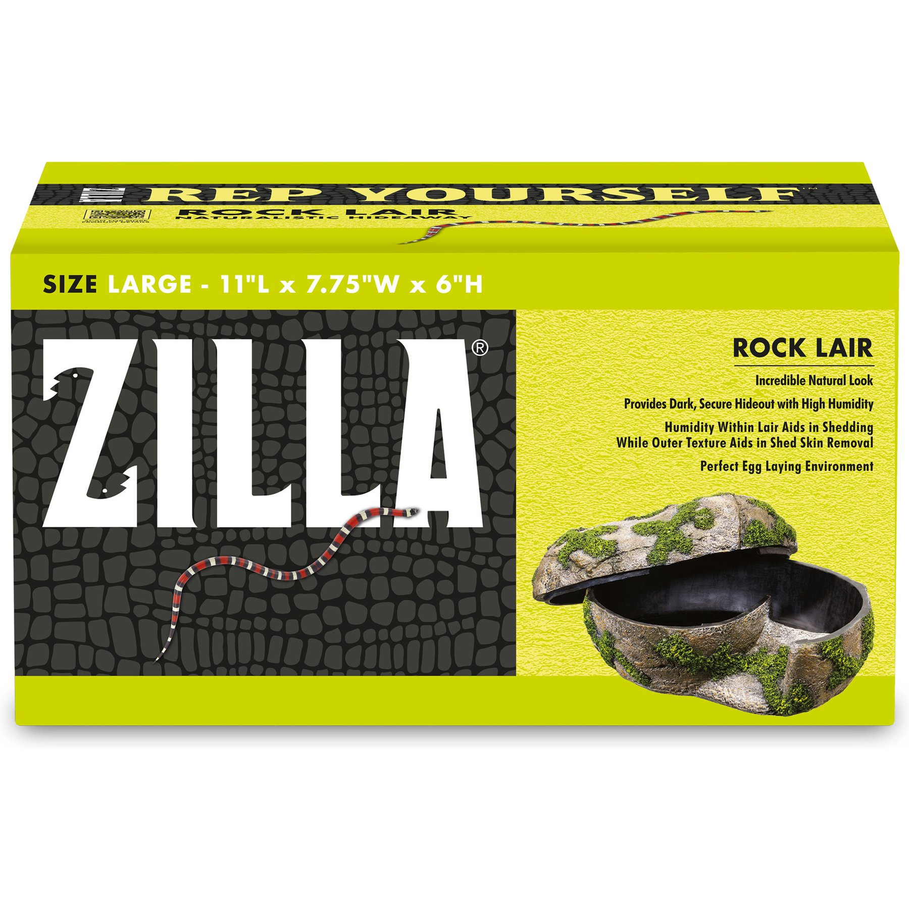 Zilla Naturalistic Rock Lair Hide, Large