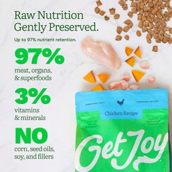 Get Joy Chicken Recipe Human-Grade All Life Stages Freeze-Dried Raw Dog Food, 32-oz bag slide 2 of 8