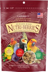 Lafeber Senior Bird Nutri-Berries Parakeet & Cockatiel Bird Food, 10-oz bag