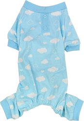 Parisian Pet Cloud Cozy Cotton Pajama Sleepwear for Dogs & Cats, Blue, Small