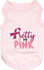 Parisian Pet Pretty Soft & Stylish Embroidered Dog T-Shirt, Pink, Medium