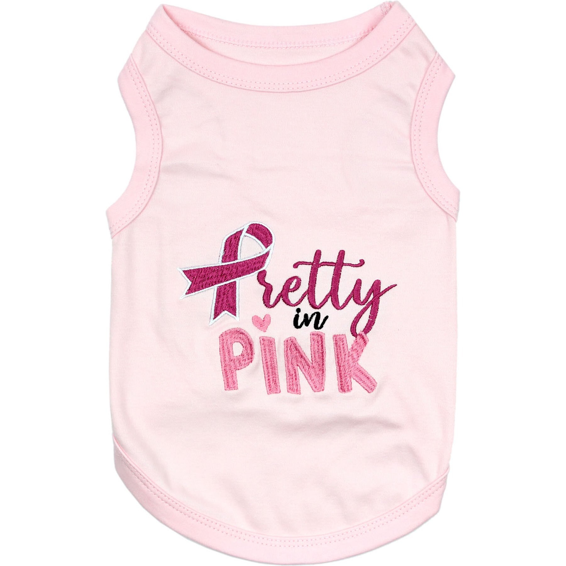 Parisian Pet Pretty Soft & Stylish Embroidered Dog T-Shirt, Pink, X-Small