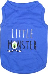 Parisian Pet Little Monster Embroidered Tank Cotton Dog Tee, X-Large
