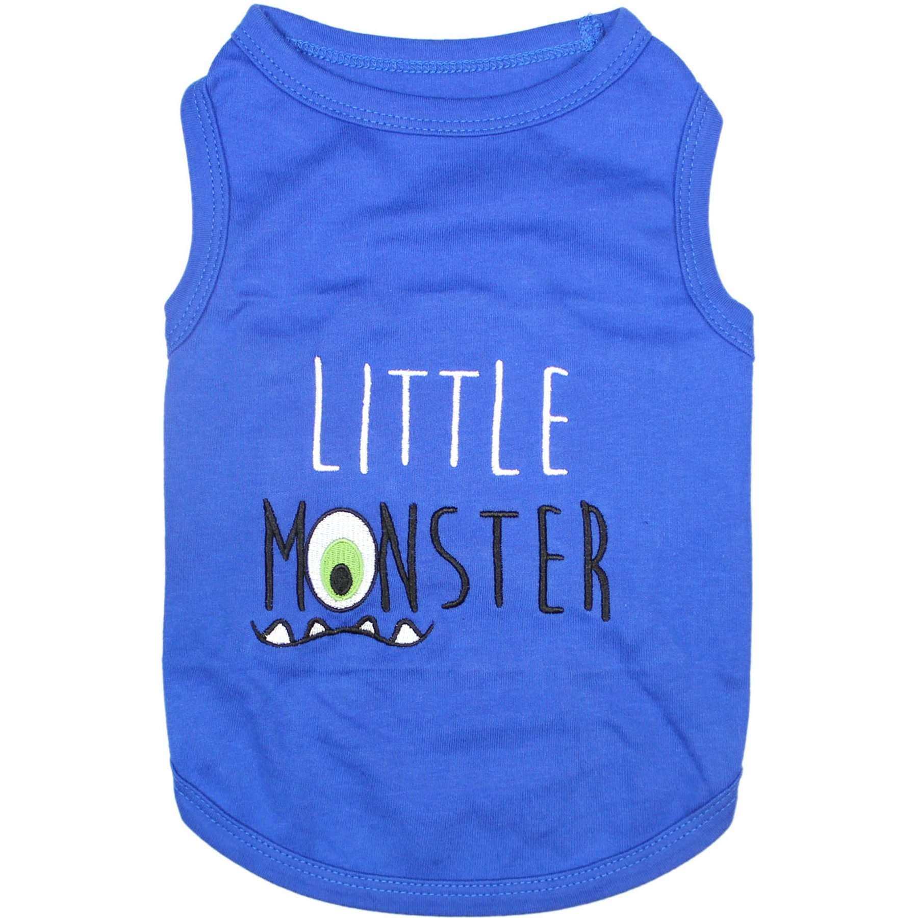 Parisian Pet Little Monster Embroidered Tank Cotton Dog Tee, XX-Small