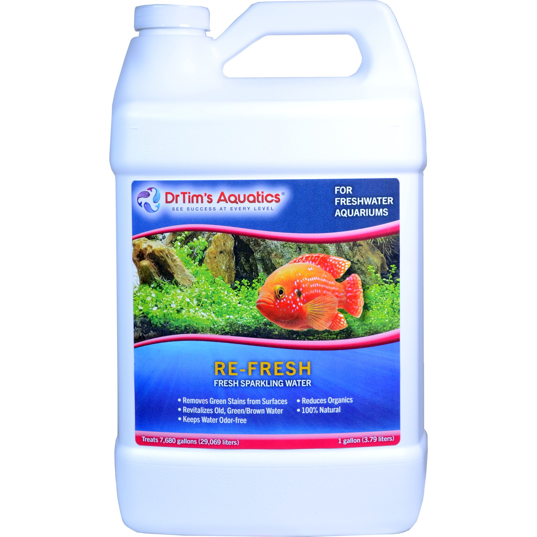DrTim's Aquatics Re-Fresh Freshwater Aquarium Cleaner, 128-fl oz bottle