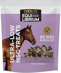 Tribute Equine Nutrition Equi-Librium Ultra Low NSC Horse Treats, 3-lb bag