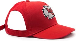 Pets First NFL Kansas City Chiefs Adjustable Cord Dog Cap, Team Color, Small/Medium