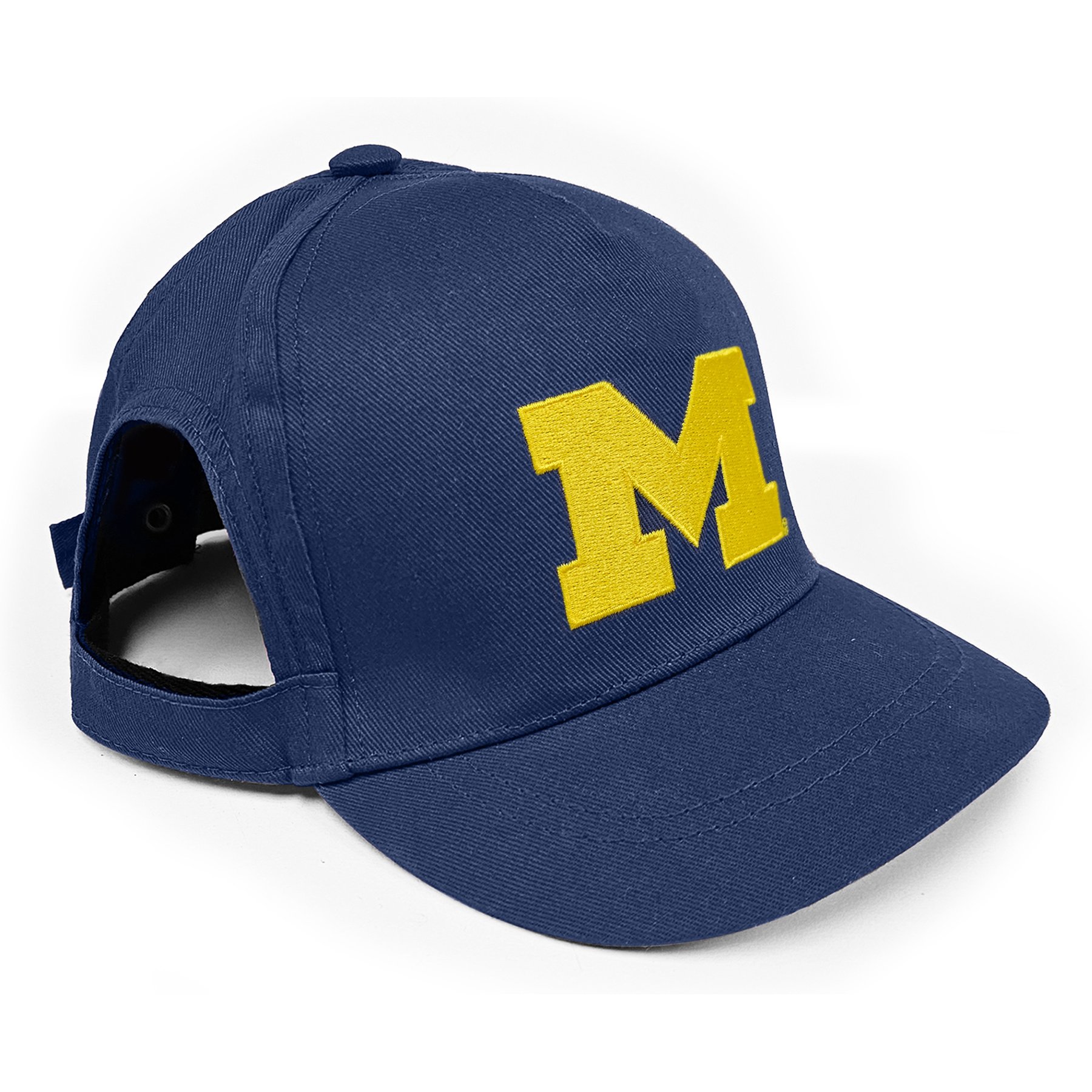 Pets First NCAA MichiganAdjustable Cord Dog Cap, Team Color, Large/X-Large