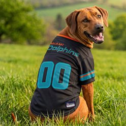 Pets First NFL Miami Dolphins Rivalry Machine Washable Dog Jersey, Team Color, X-Large slide 2 of 5