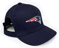 Pets First NFL New England Patriots Adjustable Cord Dog Cap, Team Color, Large/X-Large