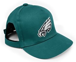 Pets First NFL Philadelphia Eagles Adjustable Cord Dog Cap, Team Color, Small/Medium