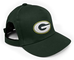 Pets First NFL Green Bay Packers Adjustable Cord Dog Cap, Team Color, Small/Medium