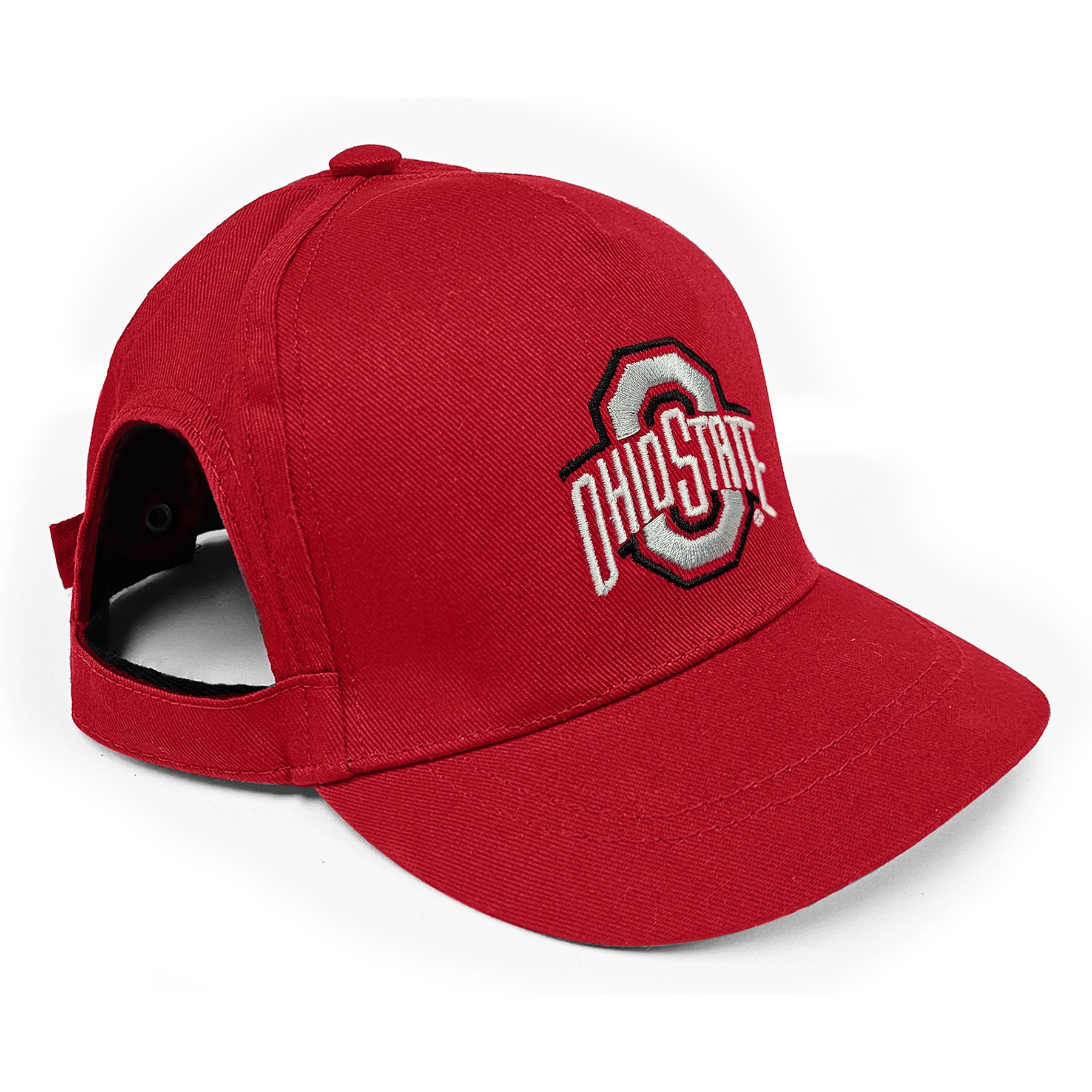 Pets First NCAA Ohio State Adjustable Cord Dog Cap, Team Color, Large/X-Large