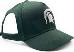 Pets First NCAA Michigan State Adjustable Cord Dog Cap, Team Color, Small/Medium