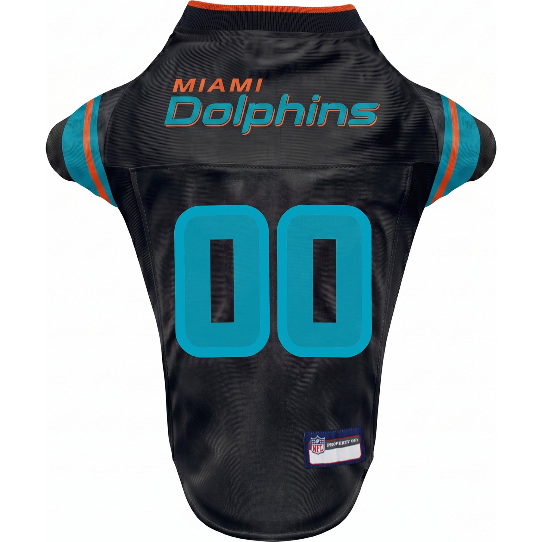 Pets First NFL Miami Dolphins Rivalry Machine Washable Dog Jersey, Team Color, Small