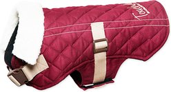 Touchdog Sherpa Designer Dog Coat, Dark Pink, Medium slide 2 of 8