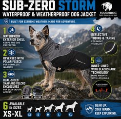 Touchdog Subzero Storm Reflective Dog Coat, Black, Medium slide 2 of 8
