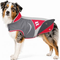 Dog Helios Lotus 2-in-1 Convertible Dog Jacket, Red, X-Large