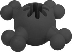Pet Life Quadra-Bone Treat Dispensing Dog Toy, Black