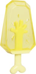 Pet Life Ices Lick & Gnaw Fillable & Freezable Teething Dog Toy, Yellow slide 1 of 2