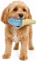 Pet Life Ice Cream Cone Cooling Lick & Gnaw Fillable & Freezable Teething Dog Toy, Blue slide 2 of 2