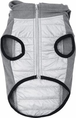 Show full view: Pet Life Apex Lightweight Hybrid 4-Season Stretch & Quick-Dry Dog Coat, Grey, Small slide 5 of 11