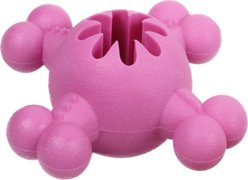 Pet Life Quadra-Bone Treat Dispensing Dog Toy, Pink slide 1 of 2